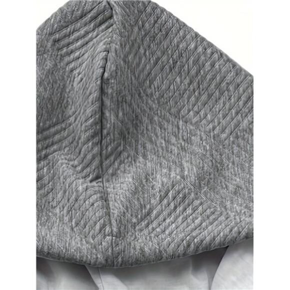 NWT Men's Grey Hooded Cardigan with Brown Buttons Multiple Sizes - Picture 4 of 5